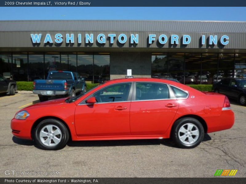 Victory Red / Ebony 2009 Chevrolet Impala LT