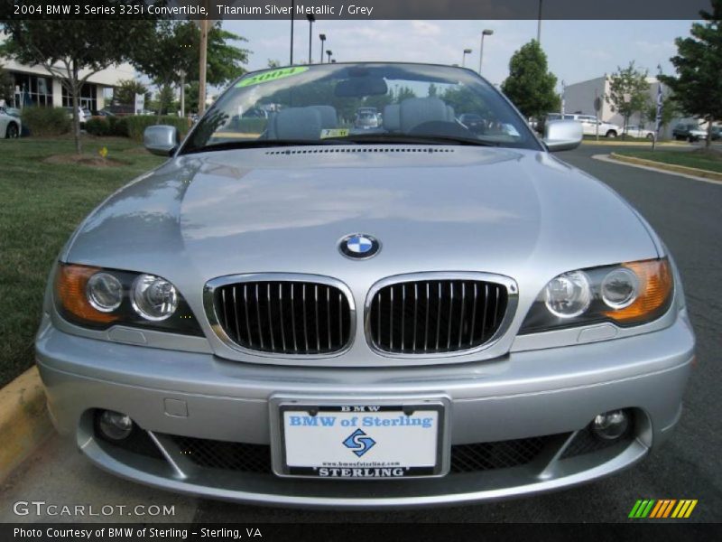 Titanium Silver Metallic / Grey 2004 BMW 3 Series 325i Convertible