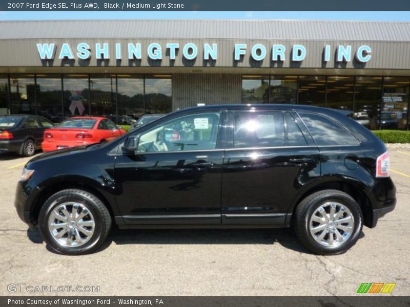 Black / Medium Light Stone 2007 Ford Edge SEL Plus AWD