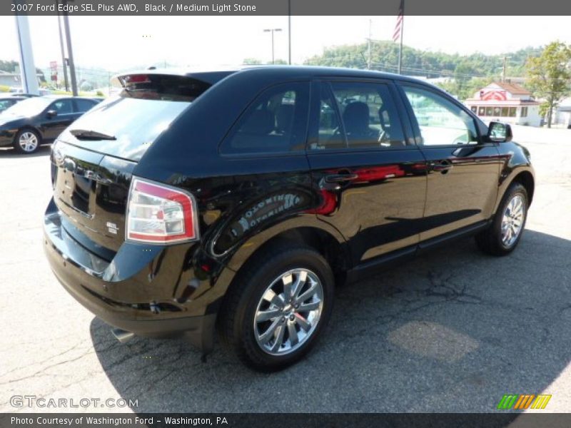 Black / Medium Light Stone 2007 Ford Edge SEL Plus AWD