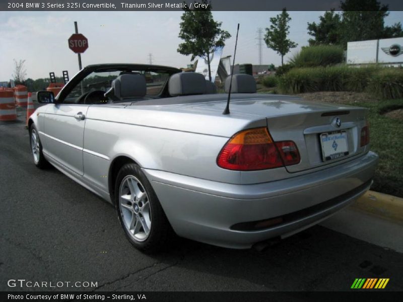 Titanium Silver Metallic / Grey 2004 BMW 3 Series 325i Convertible