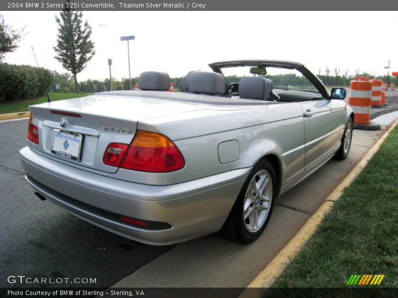 Titanium Silver Metallic / Grey 2004 BMW 3 Series 325i Convertible