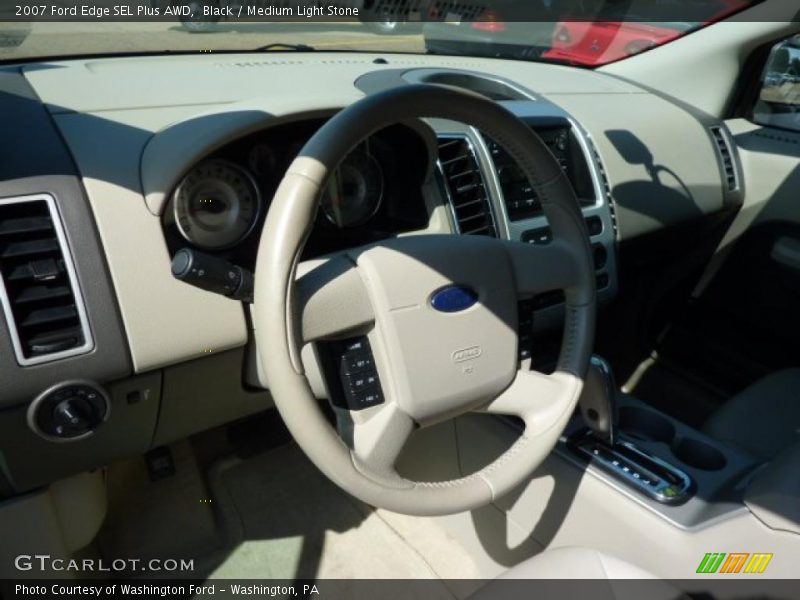 Black / Medium Light Stone 2007 Ford Edge SEL Plus AWD