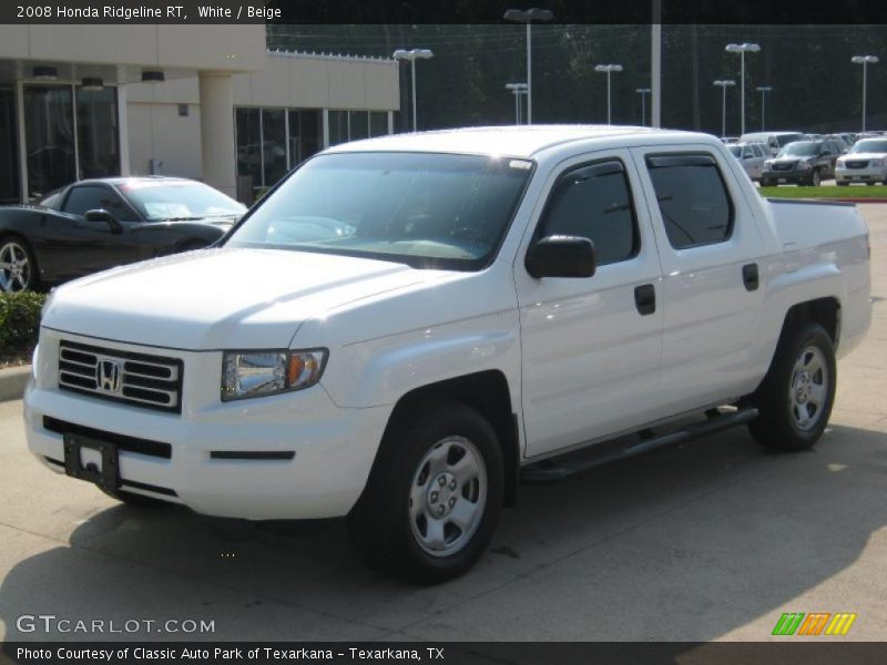 White / Beige 2008 Honda Ridgeline RT