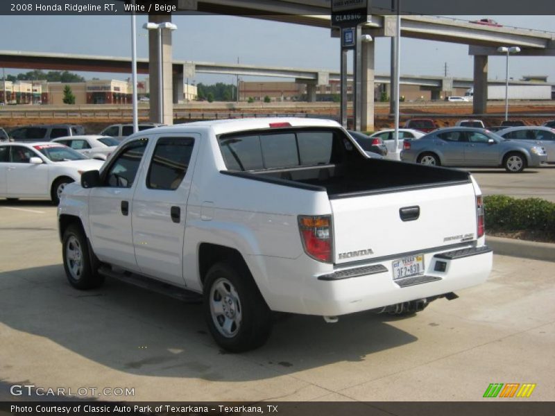 White / Beige 2008 Honda Ridgeline RT