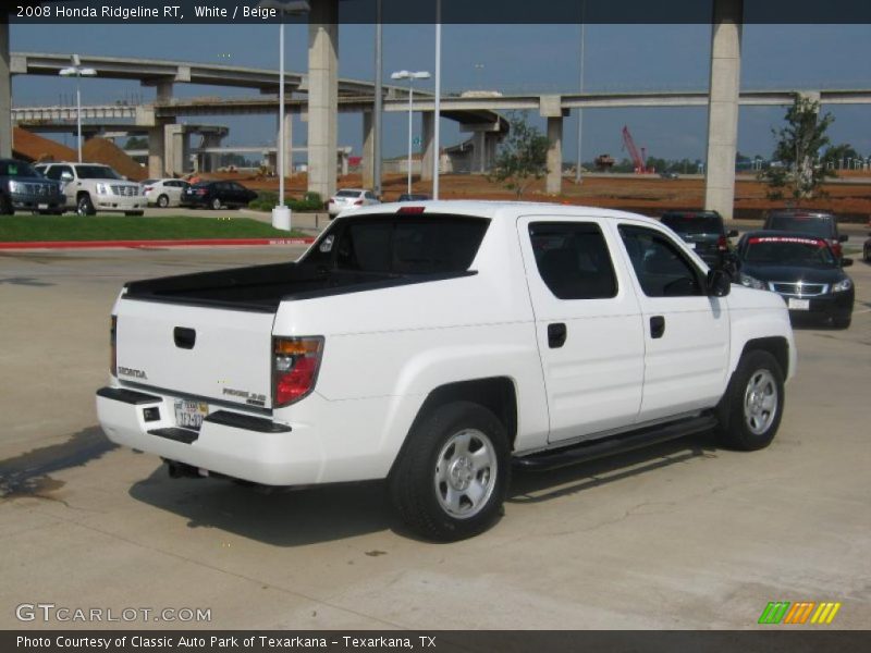 White / Beige 2008 Honda Ridgeline RT