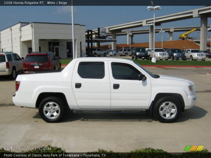 White / Beige 2008 Honda Ridgeline RT