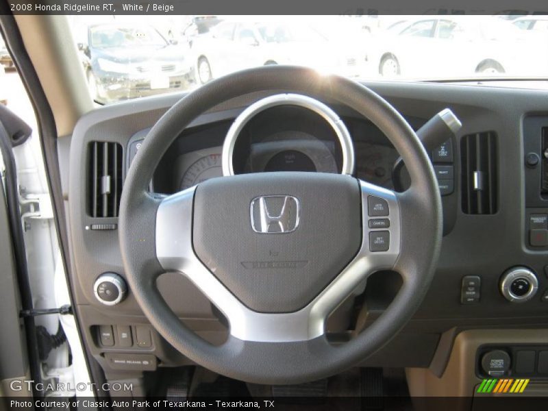 White / Beige 2008 Honda Ridgeline RT