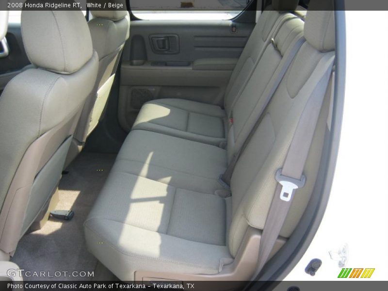 White / Beige 2008 Honda Ridgeline RT
