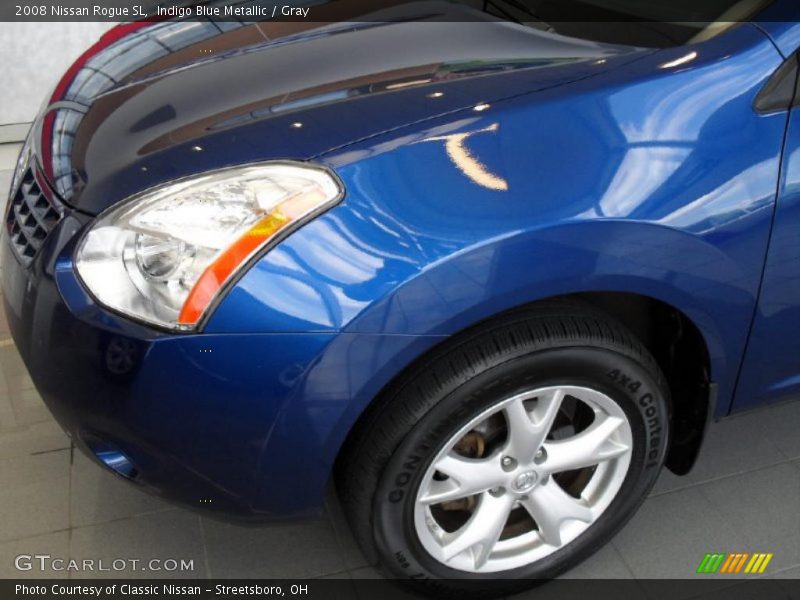 Indigo Blue Metallic / Gray 2008 Nissan Rogue SL