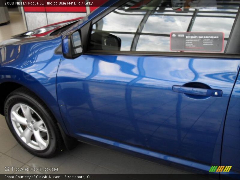 Indigo Blue Metallic / Gray 2008 Nissan Rogue SL