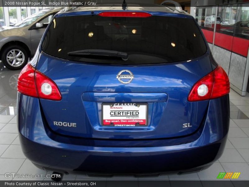 Indigo Blue Metallic / Gray 2008 Nissan Rogue SL
