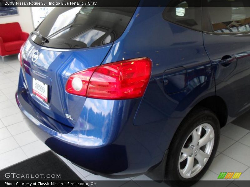 Indigo Blue Metallic / Gray 2008 Nissan Rogue SL