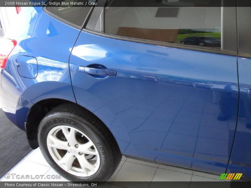 Indigo Blue Metallic / Gray 2008 Nissan Rogue SL