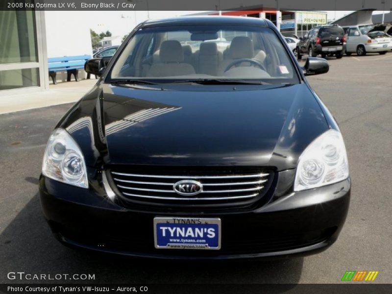Ebony Black / Gray 2008 Kia Optima LX V6