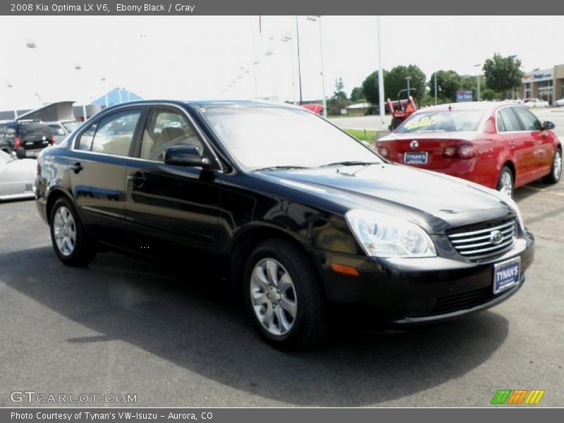Ebony Black / Gray 2008 Kia Optima LX V6