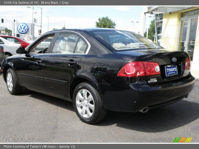 Ebony Black / Gray 2008 Kia Optima LX V6