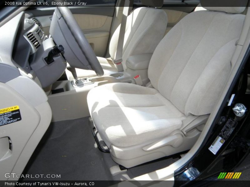 Ebony Black / Gray 2008 Kia Optima LX V6