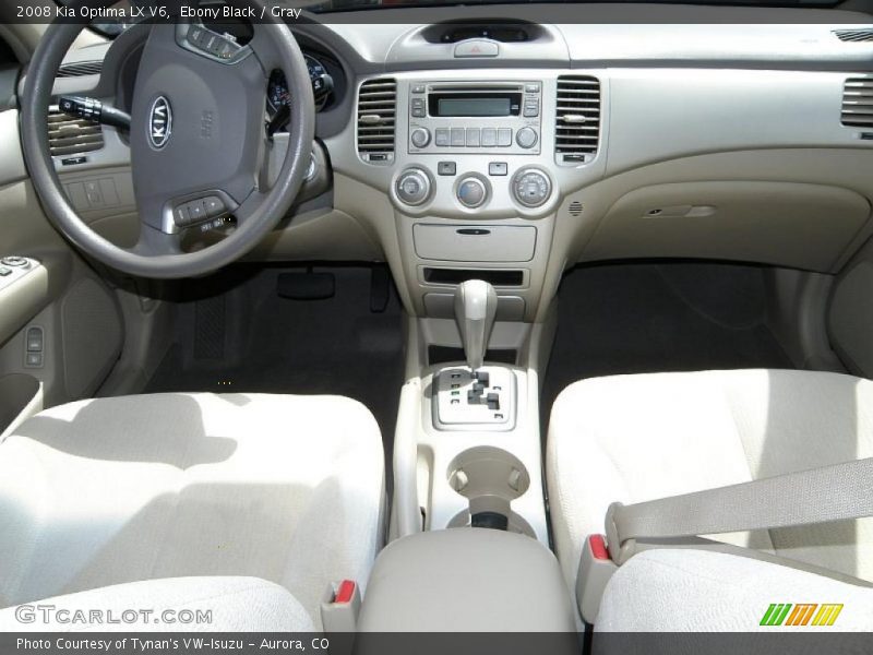 Ebony Black / Gray 2008 Kia Optima LX V6
