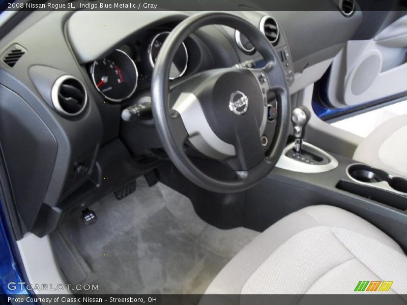 Indigo Blue Metallic / Gray 2008 Nissan Rogue SL
