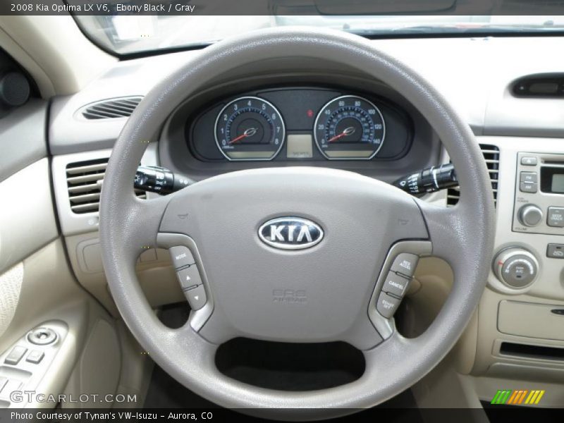 Ebony Black / Gray 2008 Kia Optima LX V6