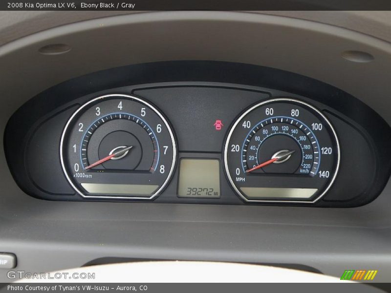 Ebony Black / Gray 2008 Kia Optima LX V6