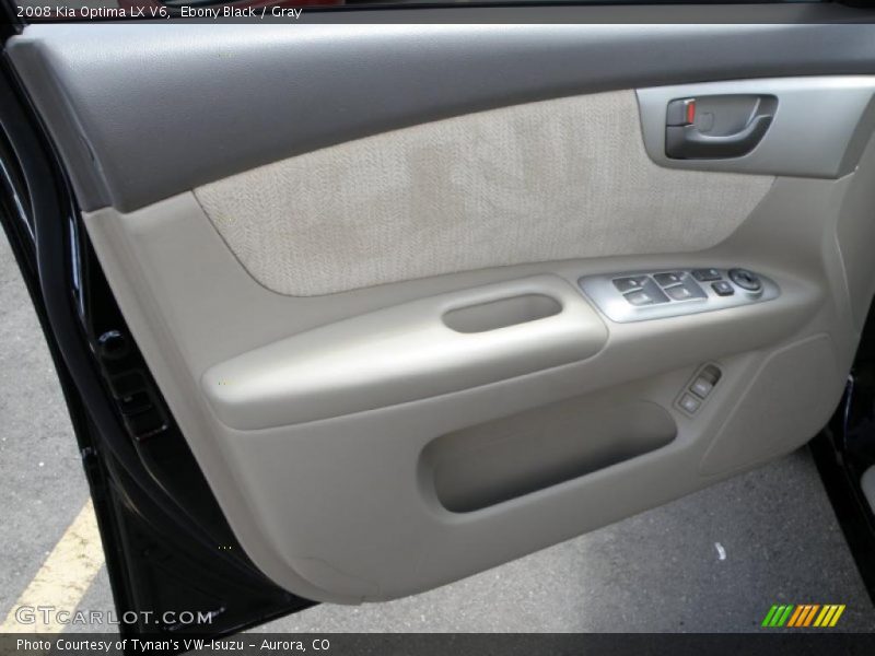 Ebony Black / Gray 2008 Kia Optima LX V6