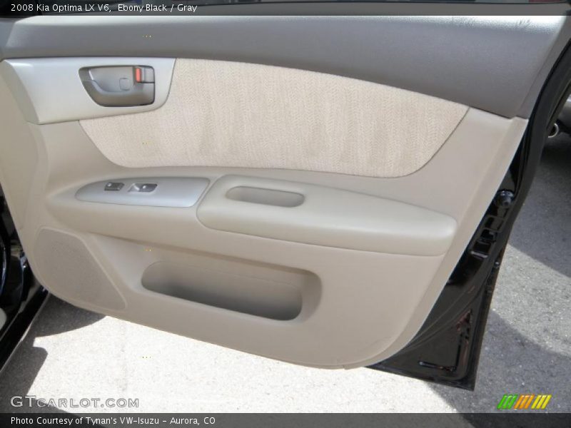 Ebony Black / Gray 2008 Kia Optima LX V6