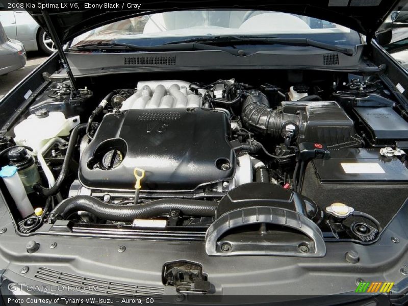 Ebony Black / Gray 2008 Kia Optima LX V6