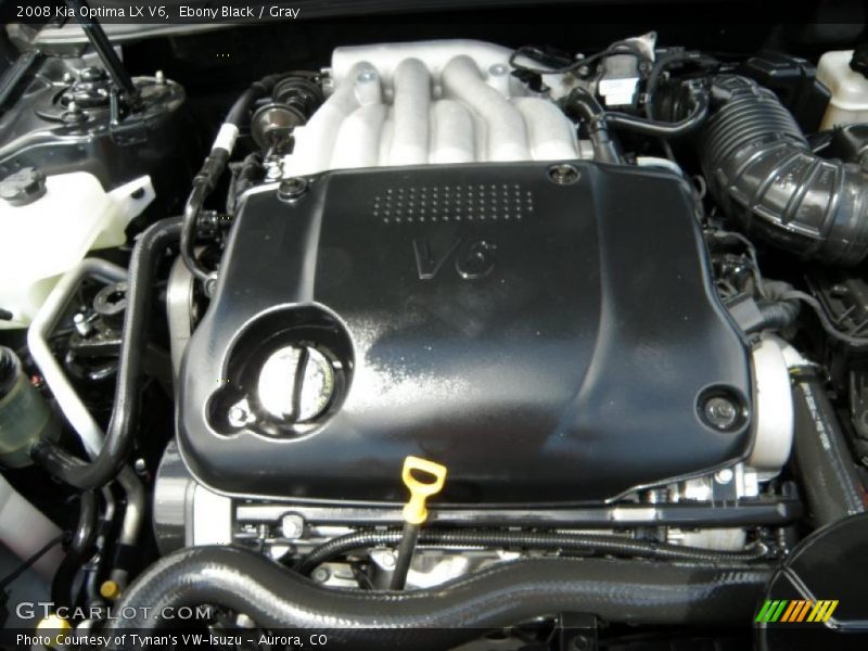 Ebony Black / Gray 2008 Kia Optima LX V6