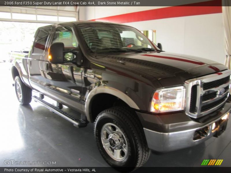 Dark Stone Metallic / Tan 2006 Ford F350 Super Duty Lariat FX4 Crew Cab 4x4