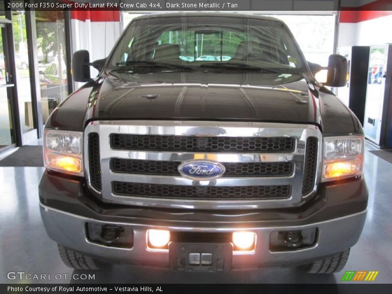 Dark Stone Metallic / Tan 2006 Ford F350 Super Duty Lariat FX4 Crew Cab 4x4