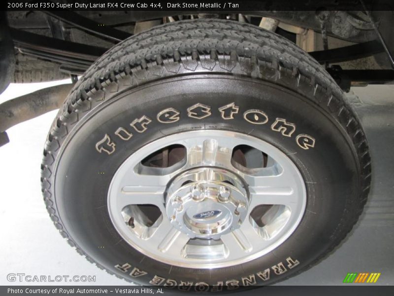 Dark Stone Metallic / Tan 2006 Ford F350 Super Duty Lariat FX4 Crew Cab 4x4
