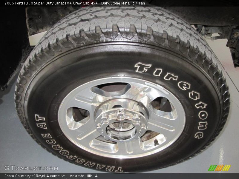 Dark Stone Metallic / Tan 2006 Ford F350 Super Duty Lariat FX4 Crew Cab 4x4