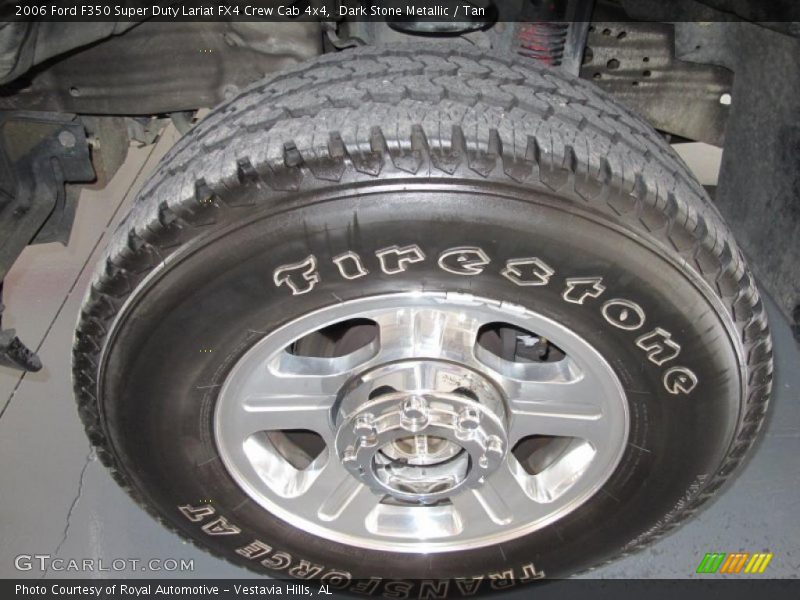 Dark Stone Metallic / Tan 2006 Ford F350 Super Duty Lariat FX4 Crew Cab 4x4