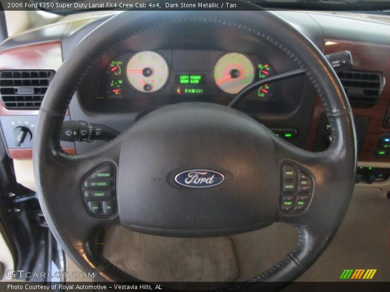 Dark Stone Metallic / Tan 2006 Ford F350 Super Duty Lariat FX4 Crew Cab 4x4