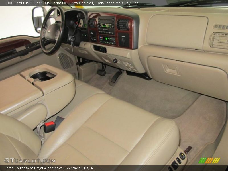 Dark Stone Metallic / Tan 2006 Ford F350 Super Duty Lariat FX4 Crew Cab 4x4
