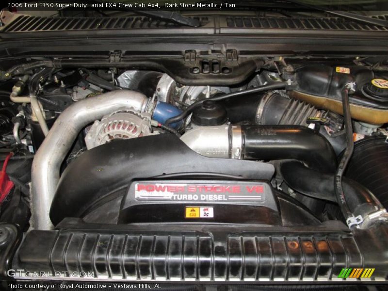 Dark Stone Metallic / Tan 2006 Ford F350 Super Duty Lariat FX4 Crew Cab 4x4