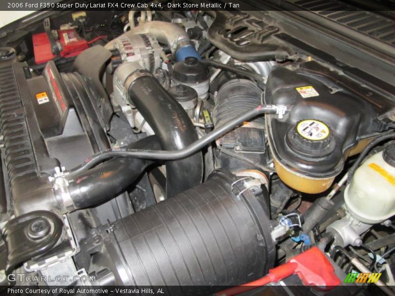 Dark Stone Metallic / Tan 2006 Ford F350 Super Duty Lariat FX4 Crew Cab 4x4