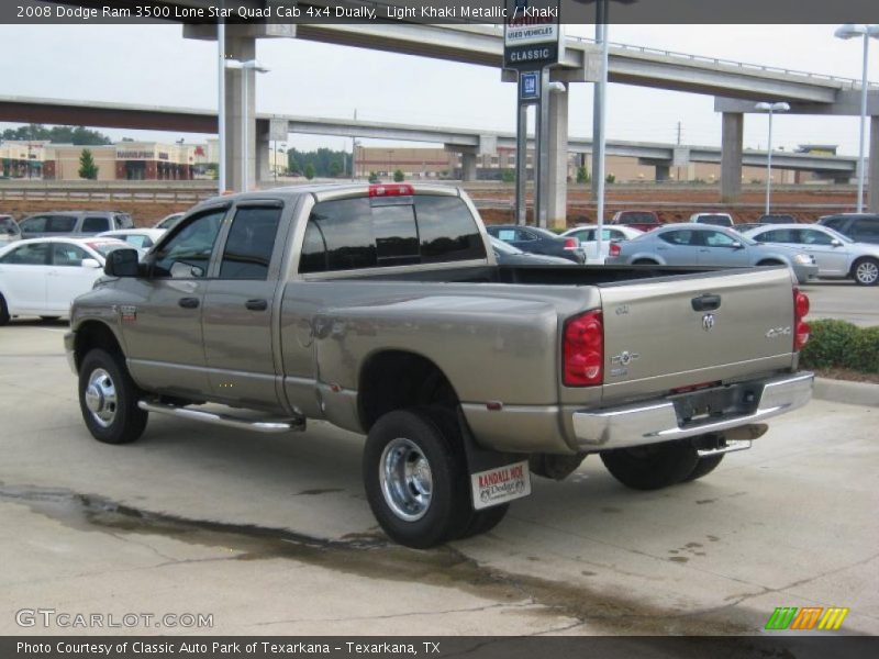 Light Khaki Metallic / Khaki 2008 Dodge Ram 3500 Lone Star Quad Cab 4x4 Dually