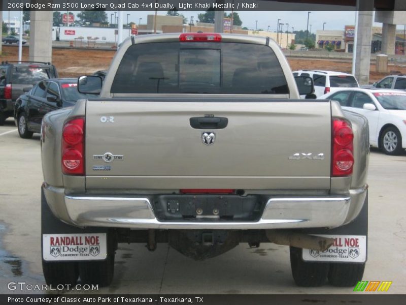 Light Khaki Metallic / Khaki 2008 Dodge Ram 3500 Lone Star Quad Cab 4x4 Dually