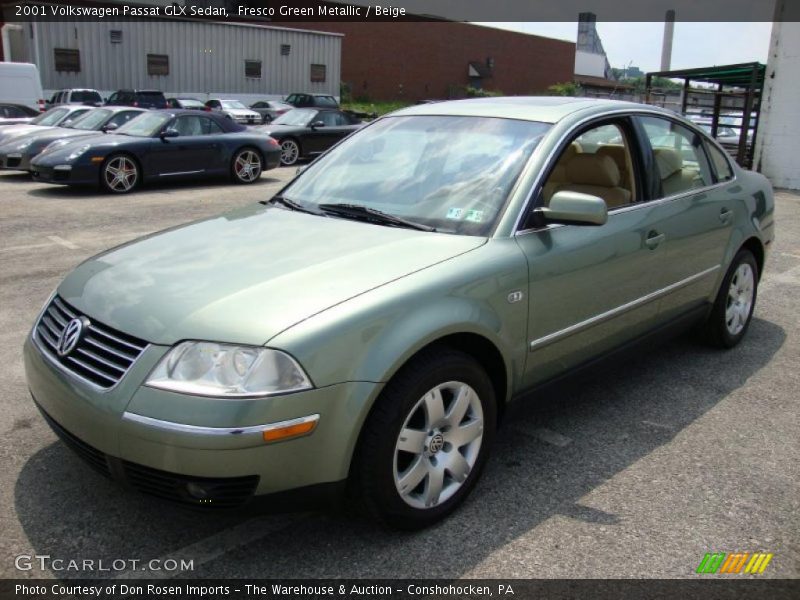 Fresco Green Metallic / Beige 2001 Volkswagen Passat GLX Sedan