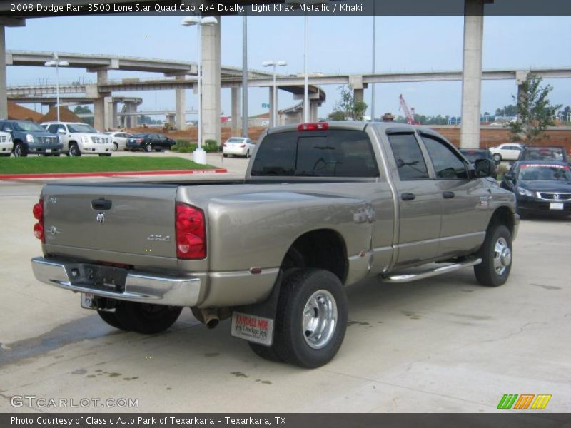 Light Khaki Metallic / Khaki 2008 Dodge Ram 3500 Lone Star Quad Cab 4x4 Dually