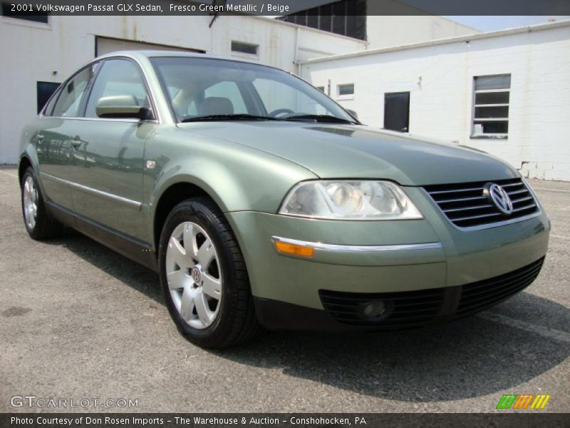 Fresco Green Metallic / Beige 2001 Volkswagen Passat GLX Sedan