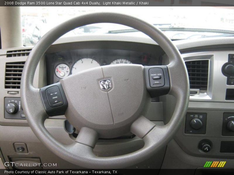 Light Khaki Metallic / Khaki 2008 Dodge Ram 3500 Lone Star Quad Cab 4x4 Dually
