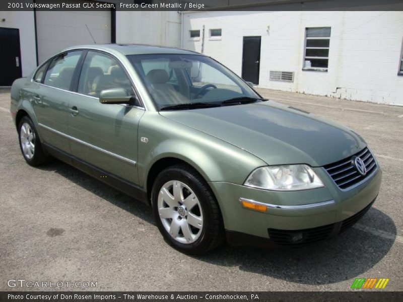 Fresco Green Metallic / Beige 2001 Volkswagen Passat GLX Sedan