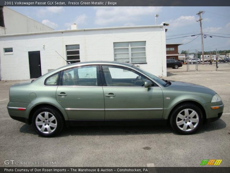 Fresco Green Metallic / Beige 2001 Volkswagen Passat GLX Sedan