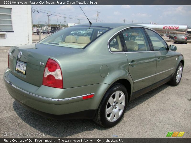 Fresco Green Metallic / Beige 2001 Volkswagen Passat GLX Sedan