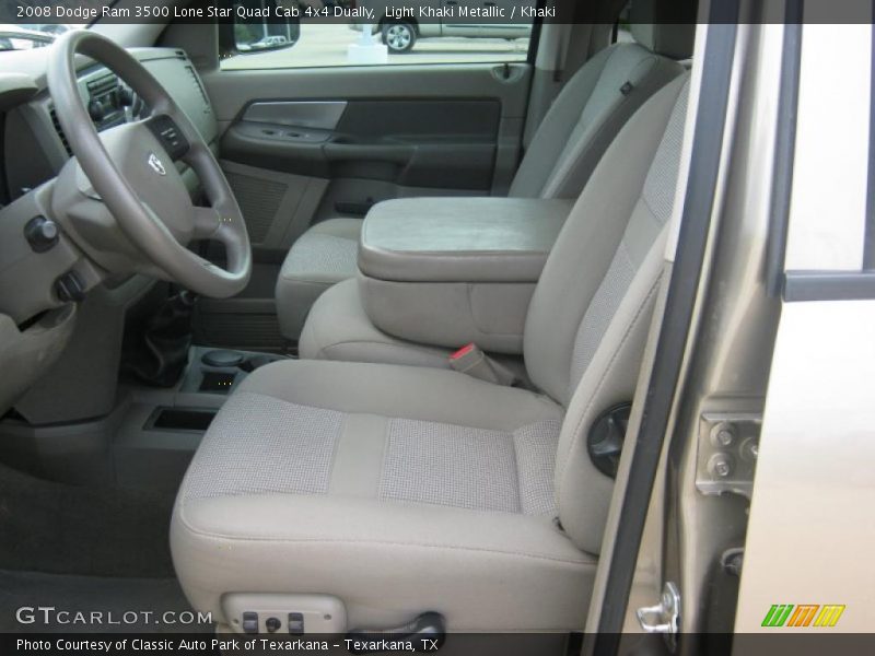 Light Khaki Metallic / Khaki 2008 Dodge Ram 3500 Lone Star Quad Cab 4x4 Dually