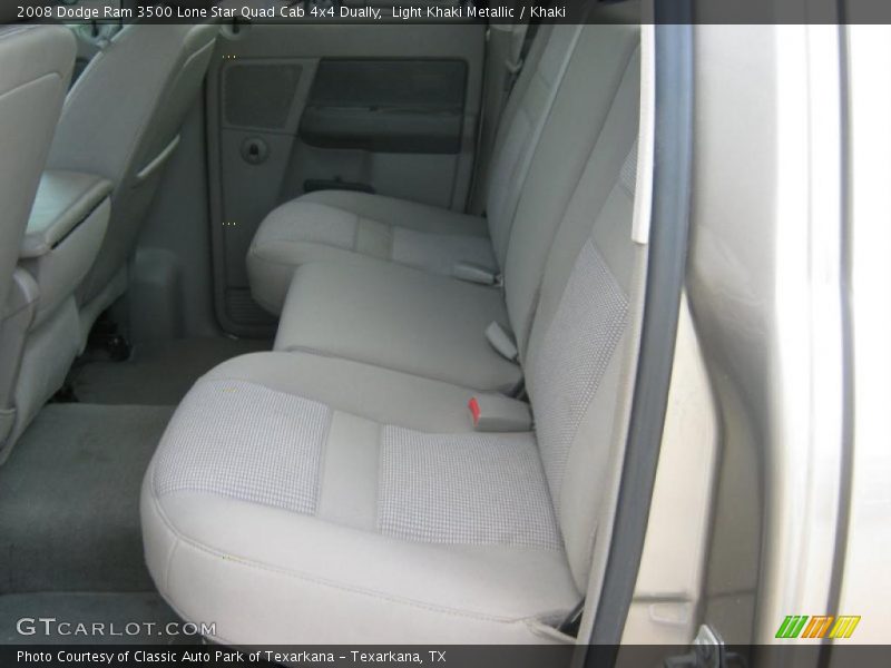 Light Khaki Metallic / Khaki 2008 Dodge Ram 3500 Lone Star Quad Cab 4x4 Dually
